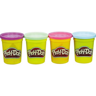 Massa Play-Doh com 4 Potes B5517 Hasbro Sortidos