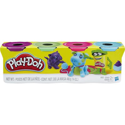 Massa Play-Doh com 4 Potes B5517 Hasbro Sortidos