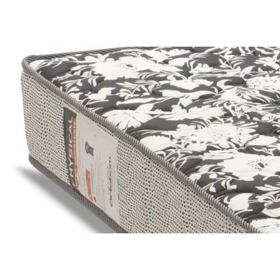 Cama Box Casal: Colchão Espuma Ortobom Physical Ultra Resistente + Base Crc Suede Black(138x188)