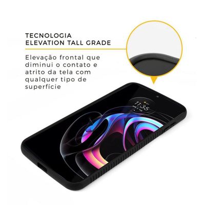 Capa Stronger Preta para Motorola Moto Edge 20 pro - Gshield