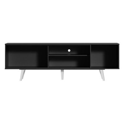 Rack para TV até 65" Dubai com Pés Preto e Branco Madesa
