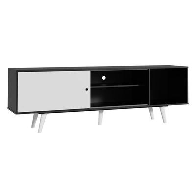 Rack para TV até 65" Dubai Preto/Branco Madesa
