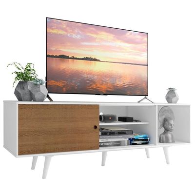 Rack para TV até 65" Dubai Branco/Rustic Madesa