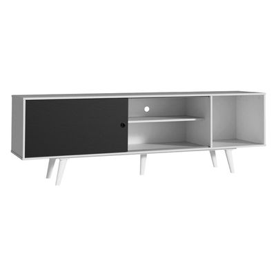 Rack para TV até 65" Dubai Branco/Preto Madesa