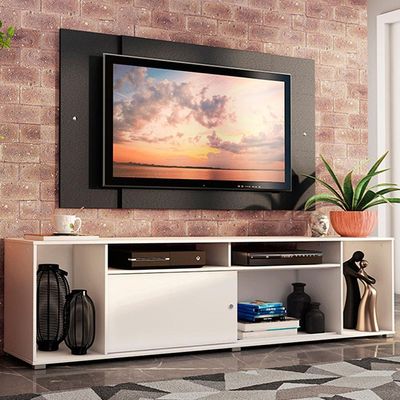 Rack Cancun e Painel Tv até 58" Branco/preto Madesa
