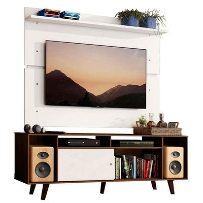 Rack Madesa Cancun com Pés e Painel para Tv Até 65 Polegadas