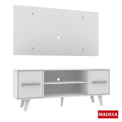 Rack e Painel para TV até 50" Copenhagen Branco Madesa