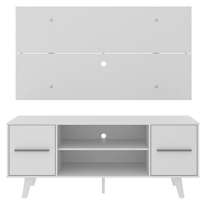 Rack e Painel para TV até 50" Copenhagen Branco Madesa