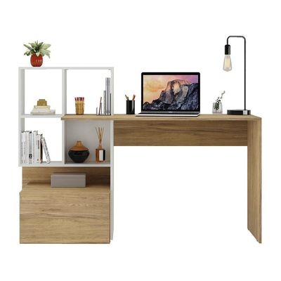 Escrivaninha Mesa Para Computador Multimóveis Branca/Rustic