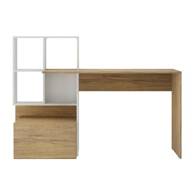 Escrivaninha Mesa Para Computador Multimóveis Branca/Rustic