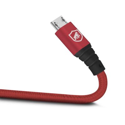 Cabo Tech Proof Vermelho Micro USB V8 (1,2m) - Gorila Shield