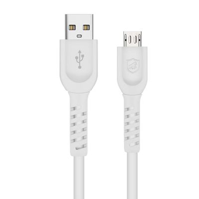Cabo Dual Shock Micro USB V8 Branco - 1,2m - GShield