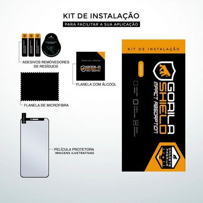 Película Coverage Color para Motorola Moto G5S Plus - Preta - Gorila Shield (COBRE TODA TELA)