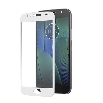 Película Coverage Color para Motorola Moto G5S Plus - Branca - Gorila Shield (COBRE TODA TELA)