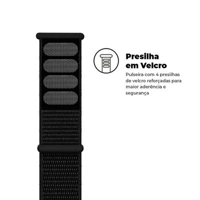 Pulseira Para Apple Watch 38mm / 40mm Ballistic - Preta - Gshield