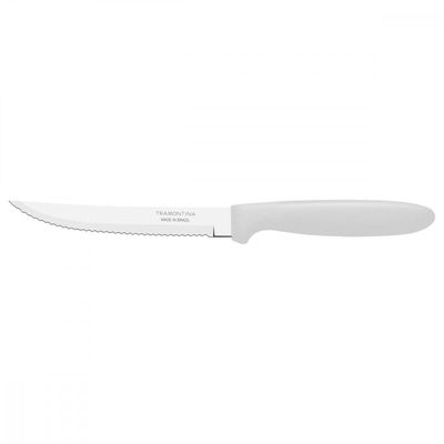 Faca para Churrasco Tramontina Ipanema com Lamina em Aço Inox e Cabo de Polipropileno Branco 5"