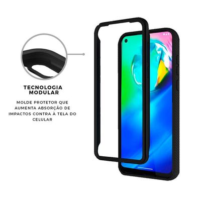 Capa Stronger Preta Para Motorola Moto G Stylus - Gshield