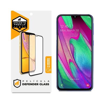 Película Defender Glass para Samsung Galaxy A40S - Preta - Gshield