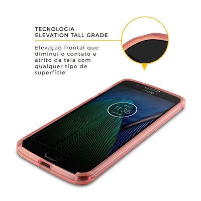 Capa Ultra Slim Air Rosa para Motorola Moto G5 Plus - Gorila Shield