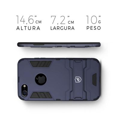 Kit Capa Armor e Película de Privacidade para iPhone 7 - Gshield