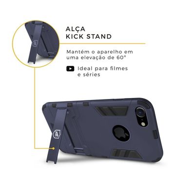 Kit Capa Armor e Película de Privacidade para iPhone 7 - Gshield