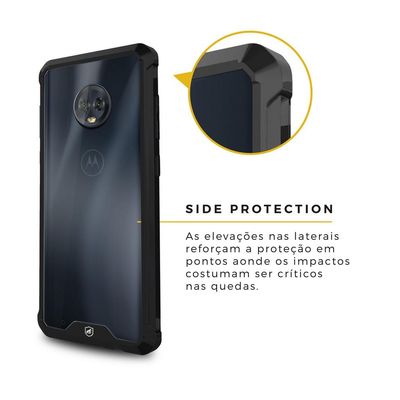Capa Ultra Slim Air preta para Motorola Moto G6 - Gorila Shield
