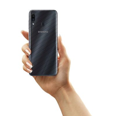 Película Traseira de Fibra de Carbono Transparente para Samsung Galaxy A30 - Gorila Shield