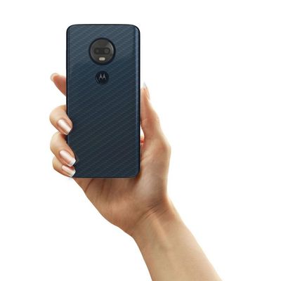 Película Traseira de Fibra de Carbono Transparente para Moto G7 Plus - Gorila Shield