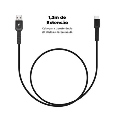 Kit Carregador Triplo Turbo e Cabo Dual Shock Tipo C - Gshield