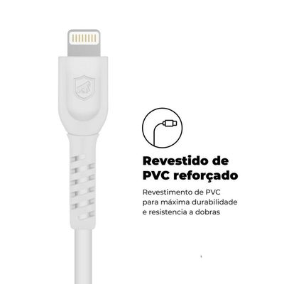 Kit Carregador Turbo Tipo C + Cabo Dual Shock Tipo C / Lightning + Cabo de Brinde - Gshield