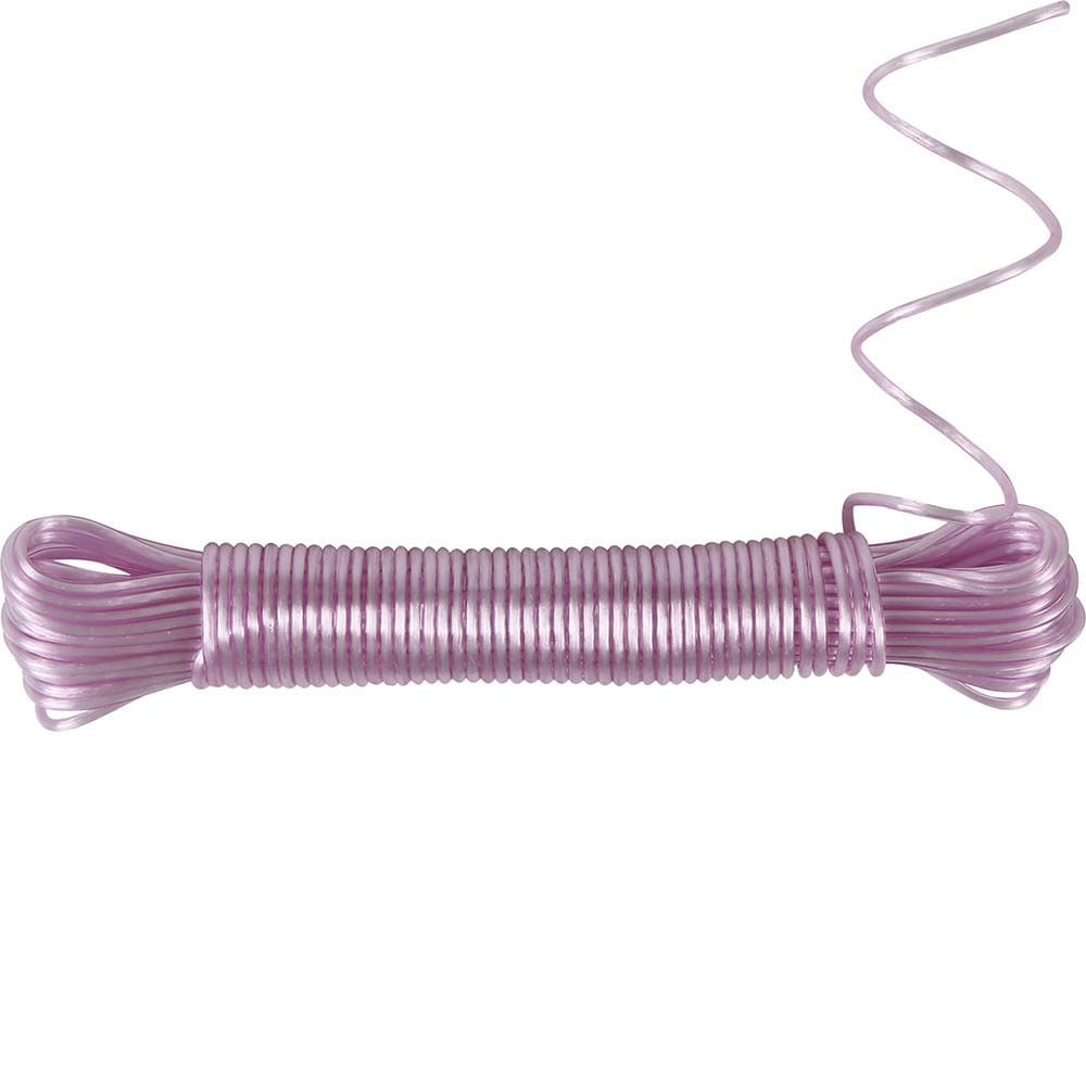 Corda Revestida para Varal 15m - Rosa