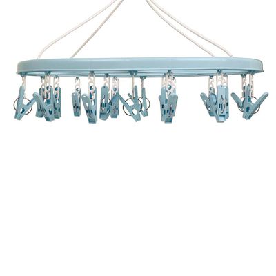 Mini-varal Oval 24 Prendedores - Azul