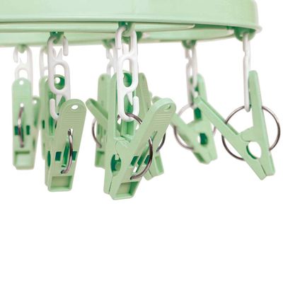Mini-varal Oval 24 Prendedores - Verde