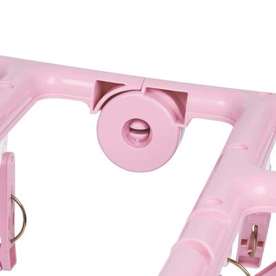 Mini-varal Retangular Dobrável 32 Prendedores - Rosa
