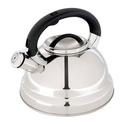 Chaleira Aço Inox 3 Litros Fundo Triplo Diletta Preta