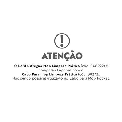 Refil Esfregão Mop Limpeza Prática