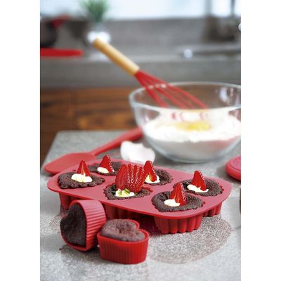 Assadeira Cupcake e Muffin Coração