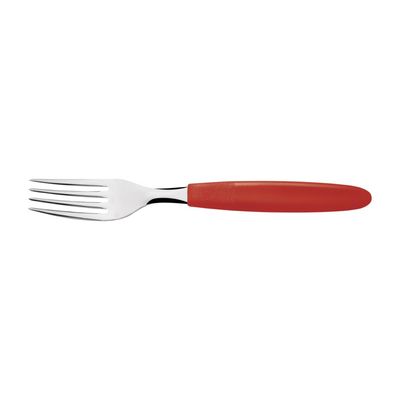 Kit 24 Garfo Mesa Tramontina Ipanema Inox Vermelho