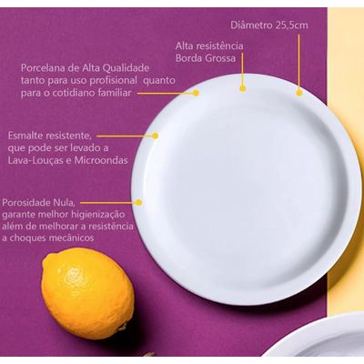 Aparelho Jogo de Jantar Cha Porcelana 20 Peças Iguaçu Germer