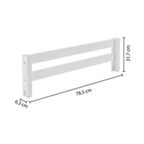 Grade De Proteção P Em Madeira Maciça Branco