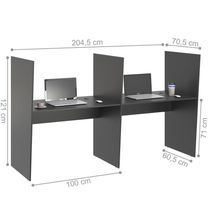 Guiche De Atendimento 2 Lugar Veneza Preto Onix