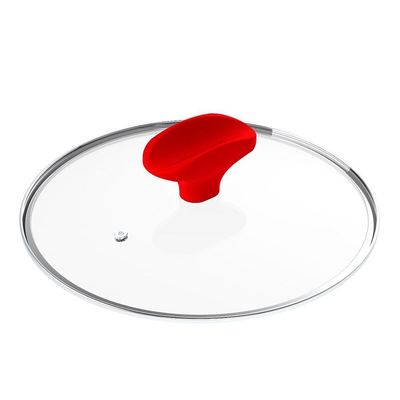 Tampa De Vidro Ichef Polishop - Shark Series - 28cm - Vermelha | Vermelho