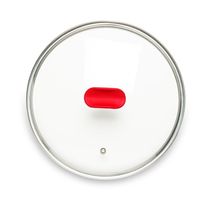 Tampa De Vidro Ichef Polishop - Shark Series - 28cm - Vermelha | Vermelho