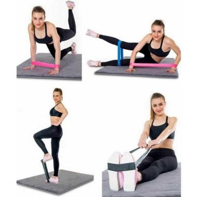 Kit Mini Band 5 Faixas Elásticas Exercício Funcional Lorben