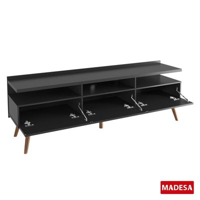 Rack Londres com Estante Escada e Painel para TV Madesa