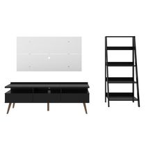 Rack Londres com Estante Escada e Painel para TV Madesa