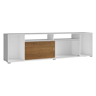 Rack Cancun para TV até 65" Branco/Rustic Madesa
