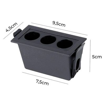 Spot De Embutir Nordecor Powerus Led 6w Bivolt Preto 3000k Luz Amarela