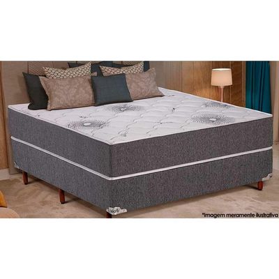 Colchão King Espuma D33 Pérola Premium Grey (193x203x26) - Polar