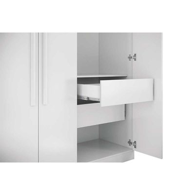 Guarda Roupa Casal 8 Portas e 4 Gavetas Master New 8.4 Jatoba/Grafitte - Santos Andirá